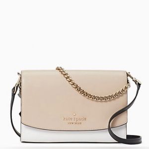 Kate Spade Carson Tricolor Crossbody in Warm Beige NWT